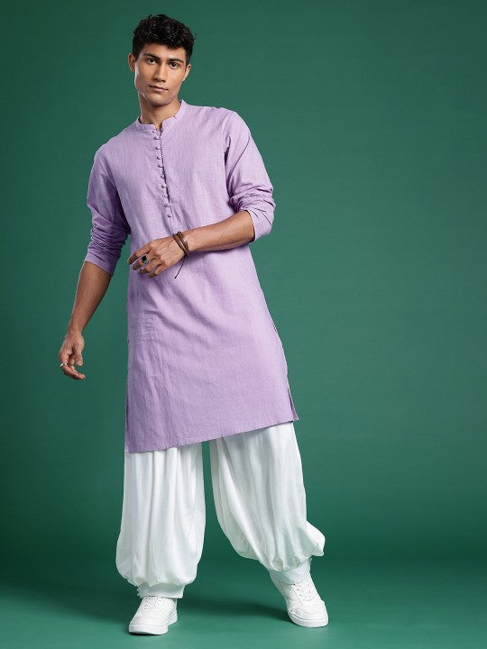 Men Solid Straight Kurta