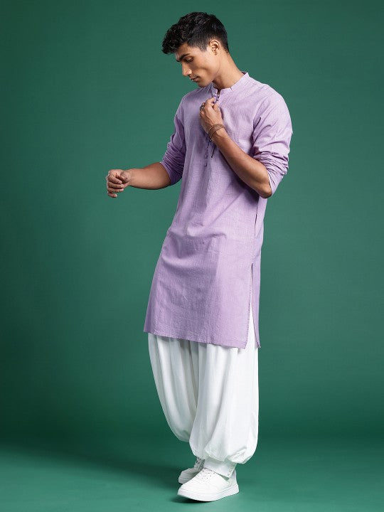 Men Solid Straight Kurta