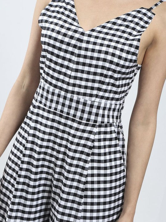 Sera Checked Jumpsuit