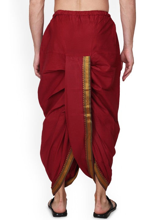 Men Solid Ready-to-Wear Dhoti Pants