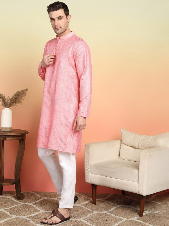 Men Ethnic Motifs Embroidered Kurta