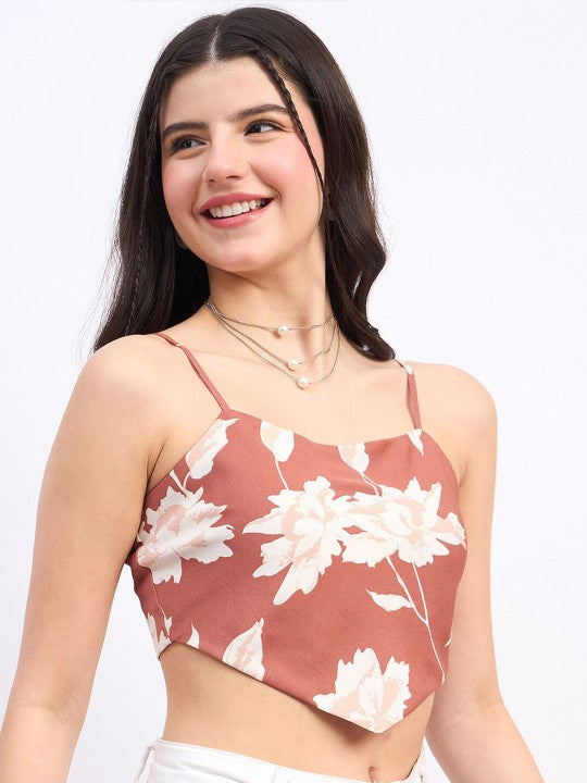 Floral Print Crop Top