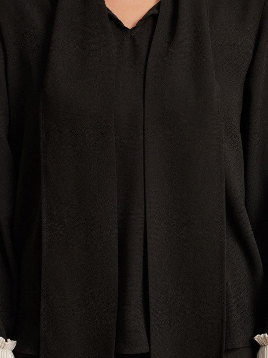 Mandarin Collar Longline Top