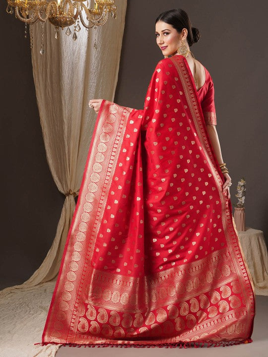 Floral Zari Banarasi Saree