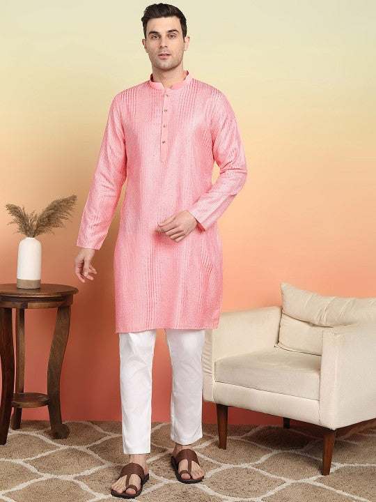 Men Ethnic Motifs Embroidered Kurta