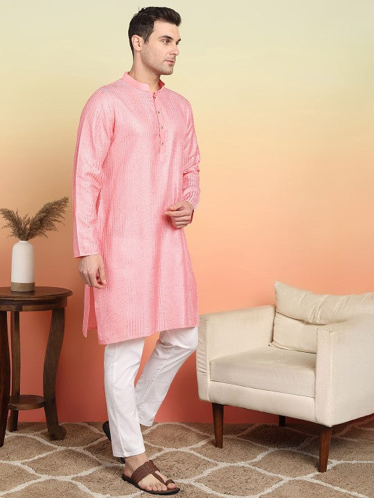 Men Ethnic Motifs Embroidered Kurta
