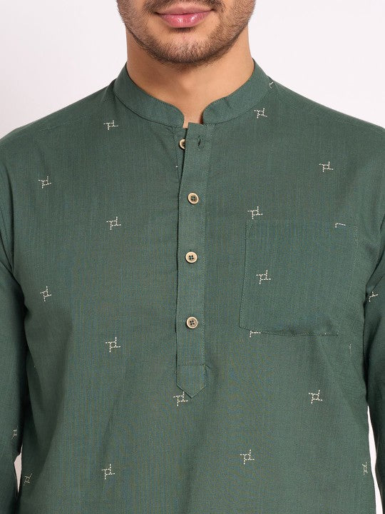 Men Printed Cotton Kurta