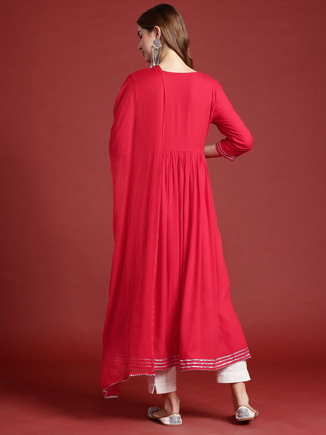 Gotta Patti Anarkali Kurta with Dupatta