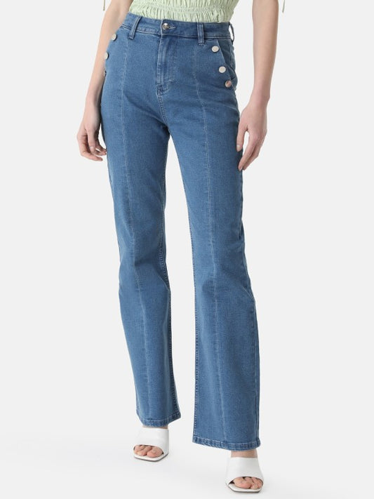 Women High-Rise Bootcut Jeans