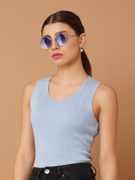 Women Cotton Scoop Neck Top