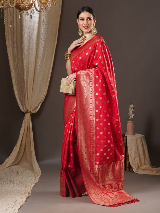Floral Zari Banarasi Saree