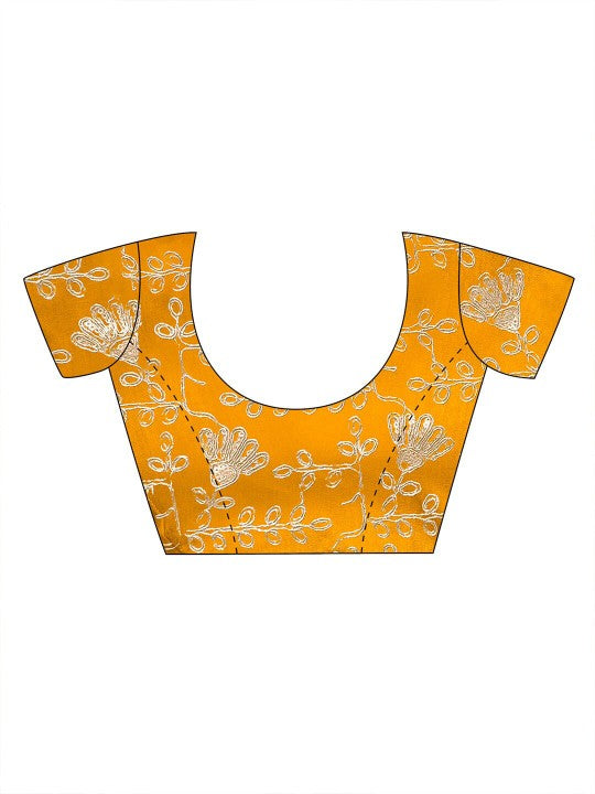 Printed Sequinned Poly Georgette Bandhani Saree