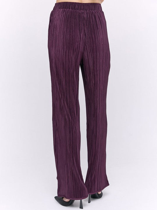 COVER STORY Women Flared Accordion Pleated Trousers