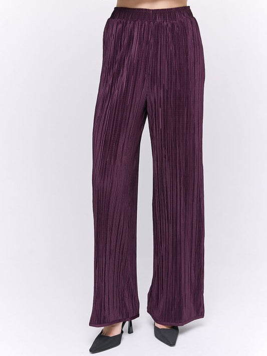 COVER STORY Women Flared Accordion Pleated Trousers