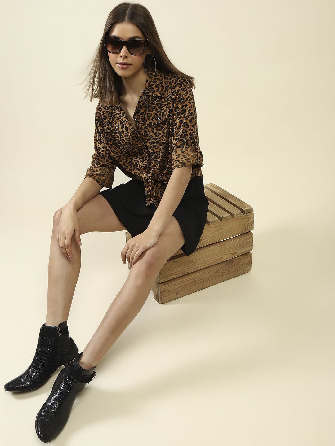 StyleCast X SERA Flared Scuba Mini Skirt