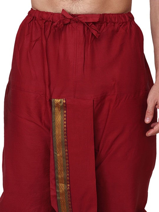Men Solid Ready-to-Wear Dhoti Pants