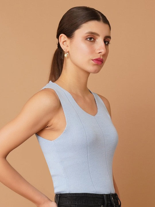 Women Cotton Scoop Neck Top