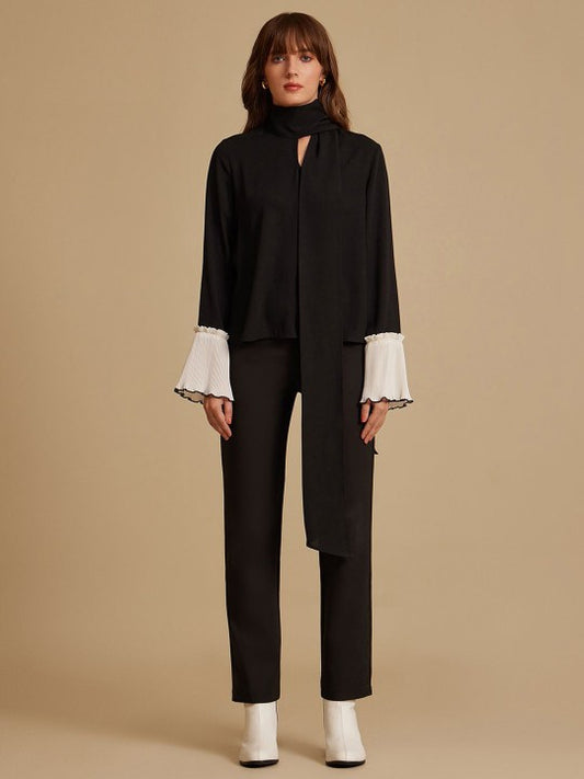 Mandarin Collar Longline Top
