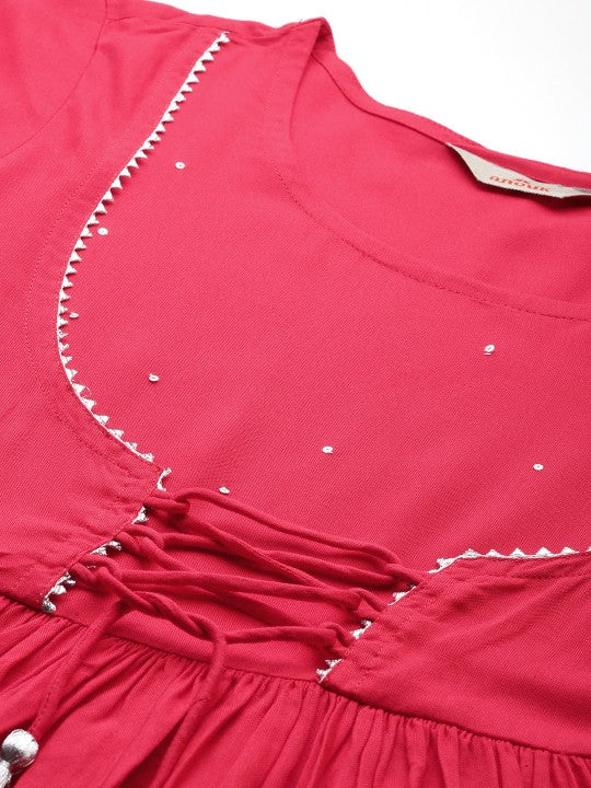 Gotta Patti Anarkali Kurta with Dupatta