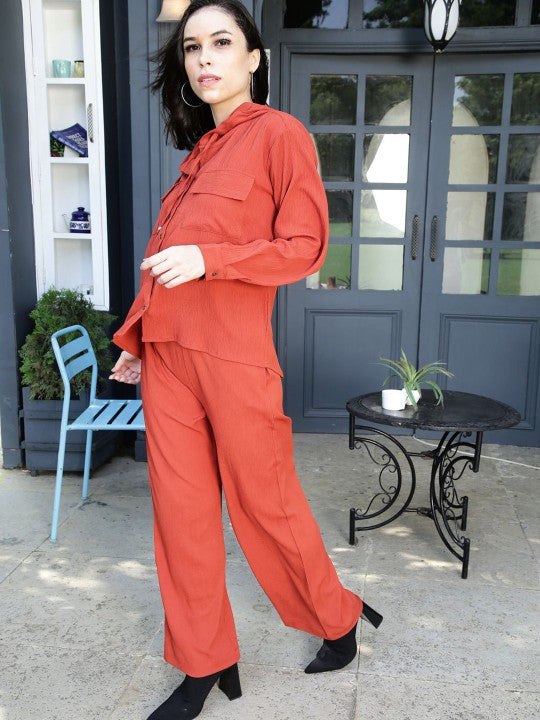 Hoodie Shirt With Trouser Co-Ords