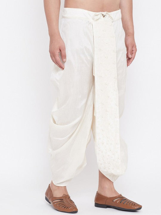 Men Relaxed-Fit Embroidered Ethnic Dhoti Pant
