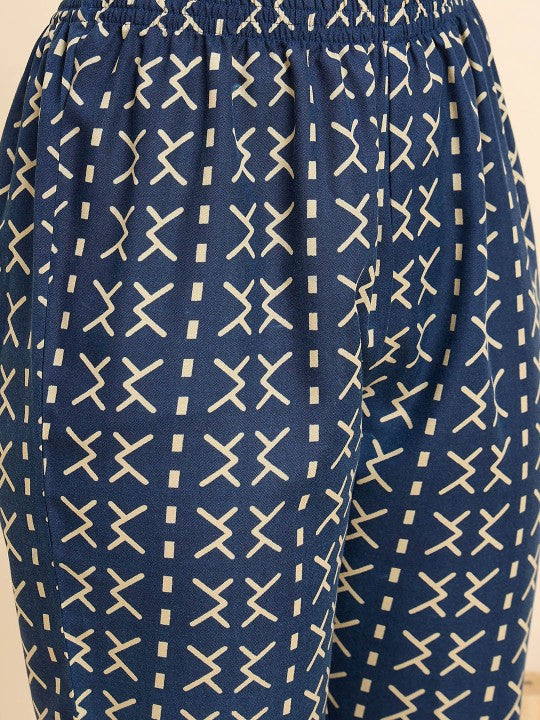 Women Ethnic Motifs Printed Regular Kurta with Trousers & Dupatta