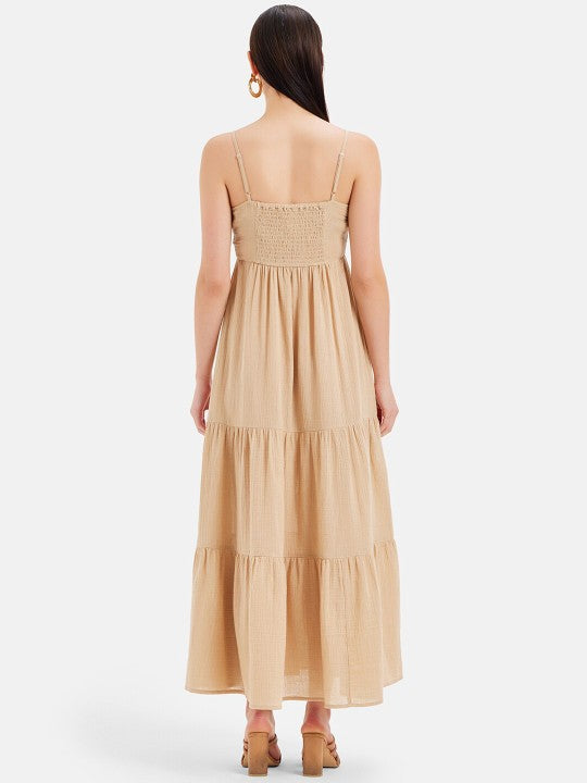 Embellished Cotton Maxi Dress