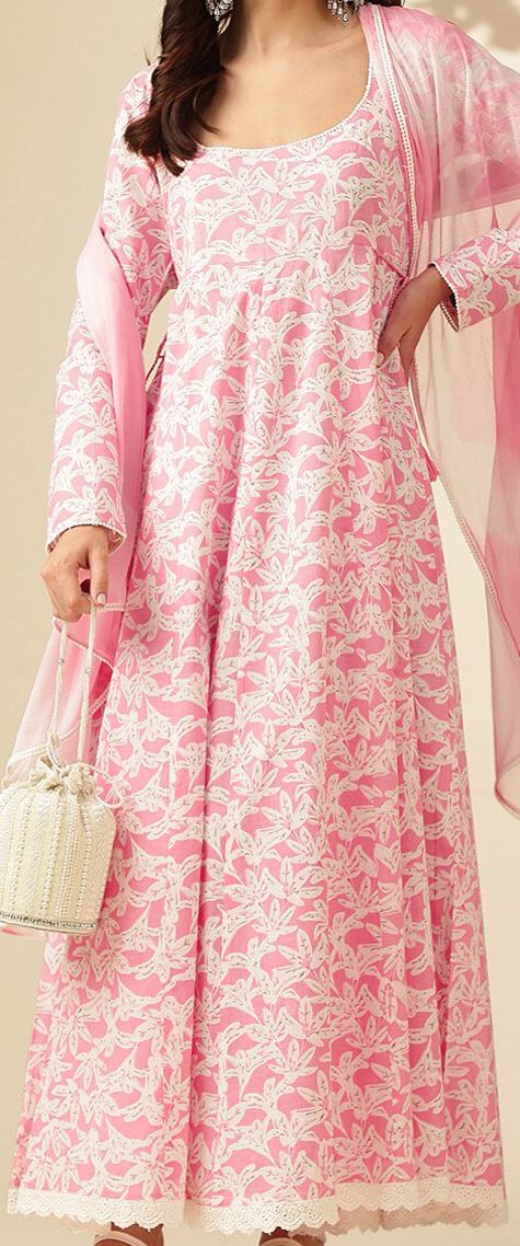 Women Floral Printed Anarkali Kurta