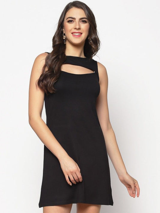 Black Sheath Mini Dress