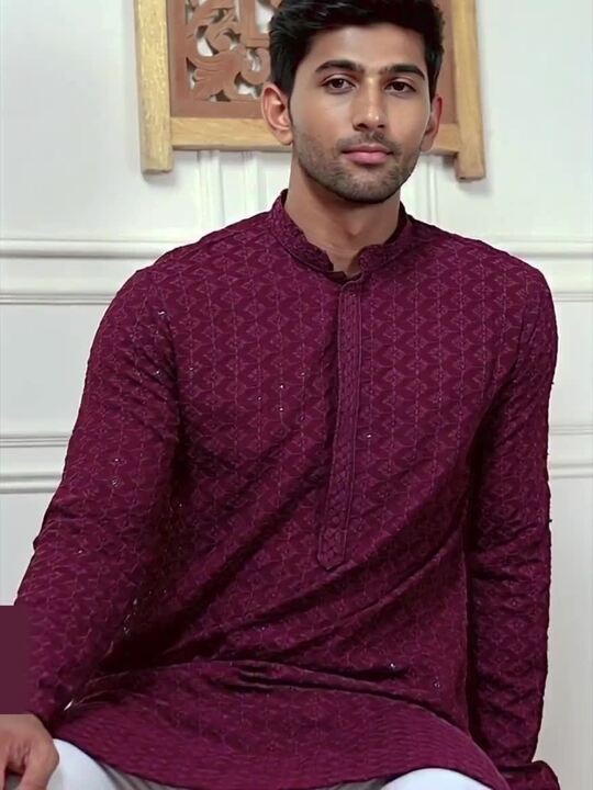 Ethnic Motifs Thread Work Kurta