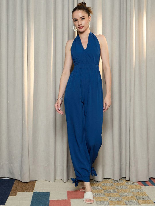 Halter Neck Basic Jumpsuit (Berrylush)