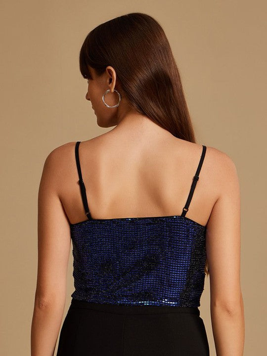 Women Embellished Bralette Crop Top