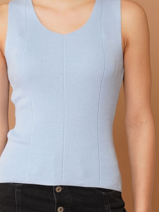 Women Cotton Scoop Neck Top